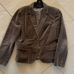 J. Crew Schoolboy Blazer in Brown velvet